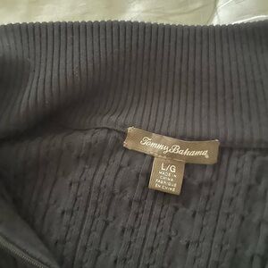 Tommy Bahama Black Ribbed Sweater